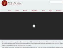 Tablet Screenshot of kristalbali.com